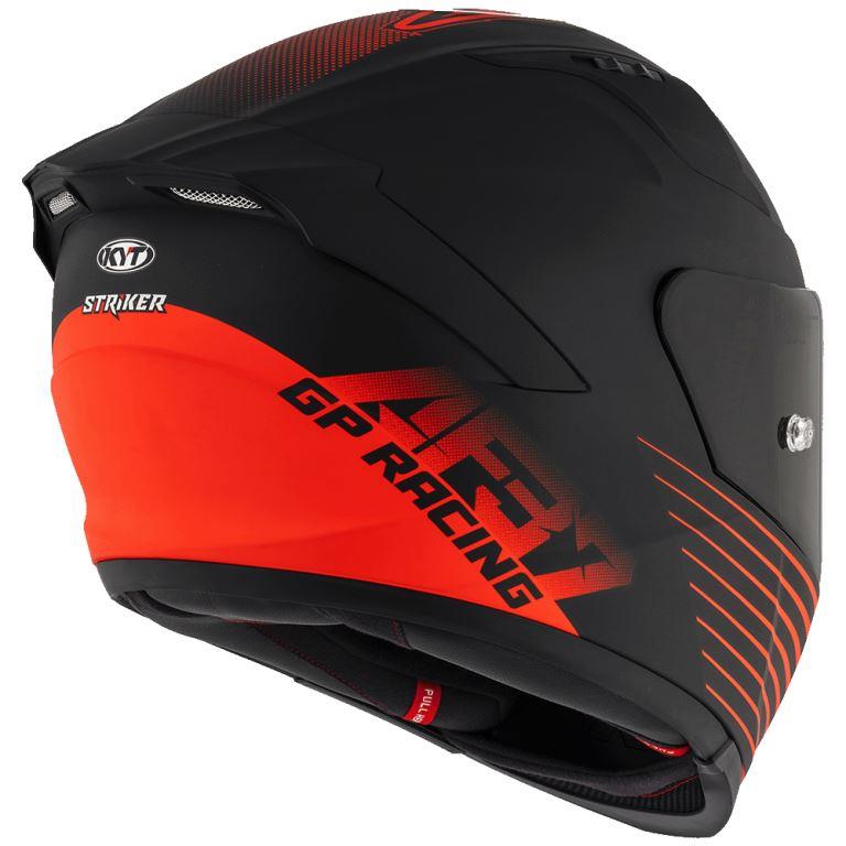 KYT Sport Touring - Striker AF37 Livery Matt Black Red - Full Face Helmet