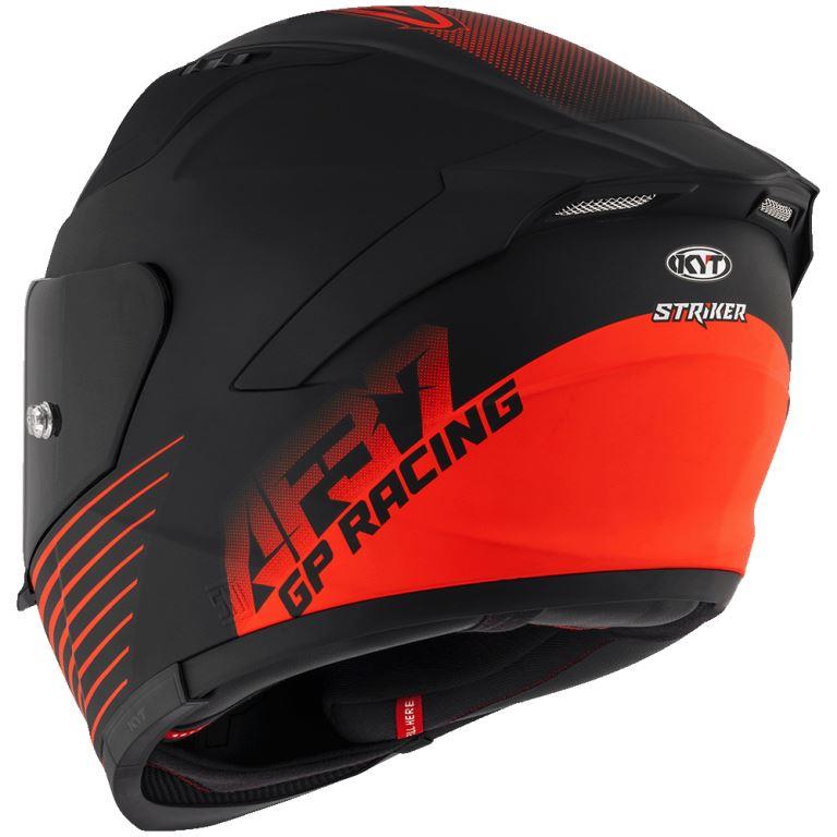 KYT Sport Touring - Striker AF37 Livery Matt Black Red - Full Face Helmet