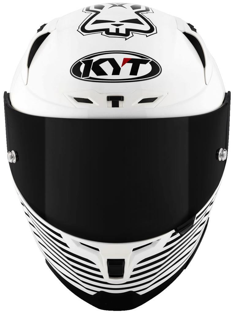 KYT Sport Touring - Striker AF37 Livery White Black - Full Face Helmet