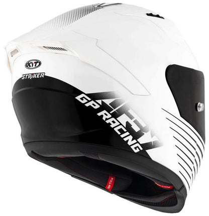 KYT Sport Touring - Striker AF37 Livery White Black - Full Face Helmet