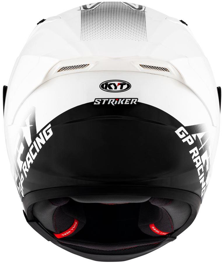 KYT Sport Touring - Striker AF37 Livery White Black - Full Face Helmet