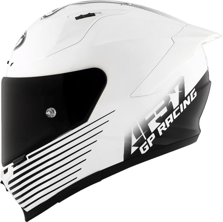 KYT Sport Touring - Striker AF37 Livery White Black - Full Face Helmet
