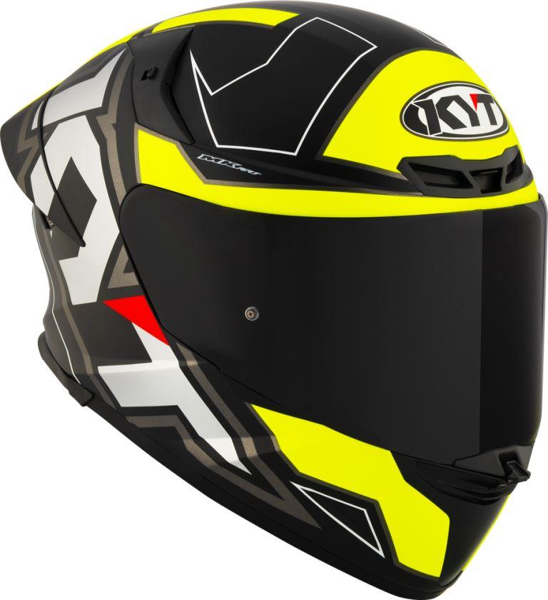 KYT Sport Touring - TT-REVO Electron Matt Black Yellow - Full Face Helmet