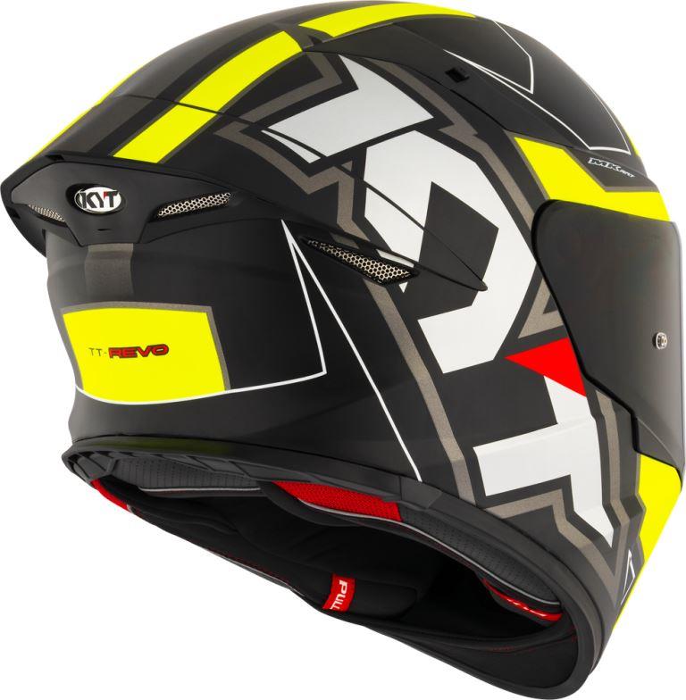 KYT Sport Touring - TT-REVO Electron Matt Black Yellow - Full Face Helmet