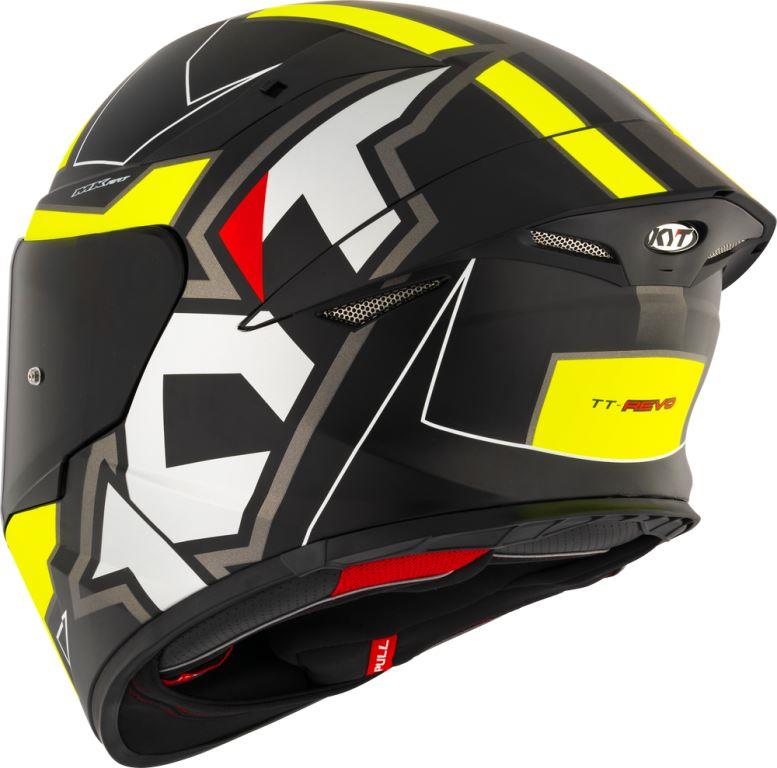 KYT Sport Touring - TT-REVO Electron Matt Black Yellow - Full Face Helmet