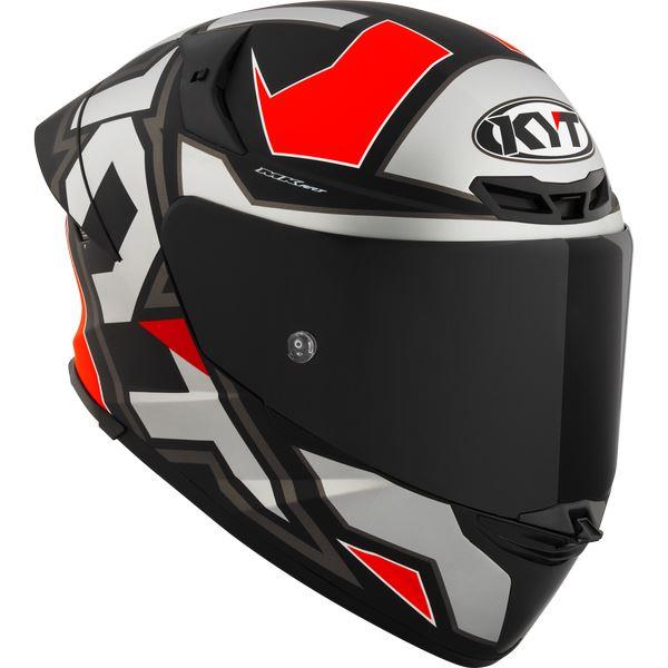 KYT Sport Touring - TT-REVO Electron Matt Grey Red - Full Face Helmet
