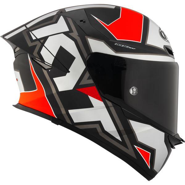 KYT Sport Touring - TT-REVO Electron Matt Grey Red - Full Face Helmet