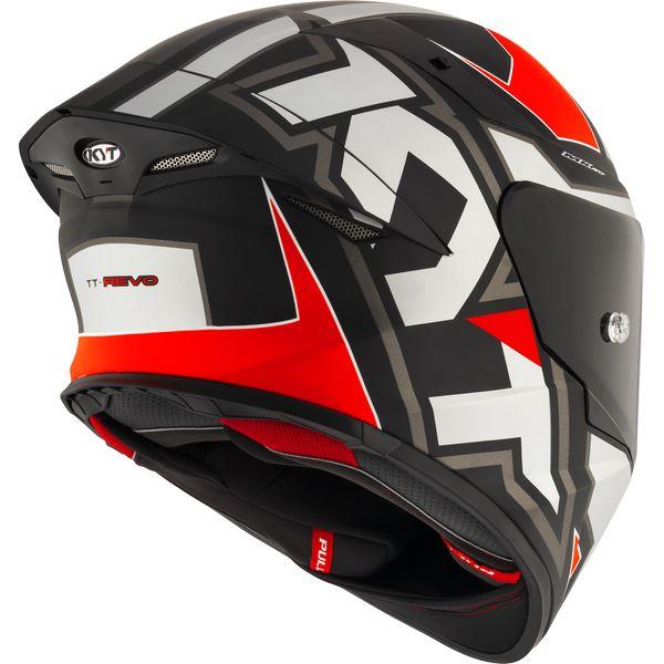 KYT Sport Touring - TT-REVO Electron Matt Grey Red - Full Face Helmet