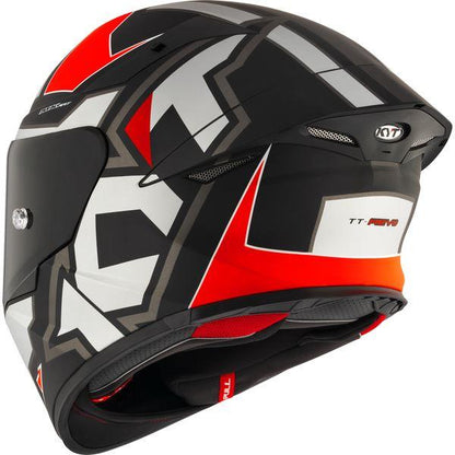 KYT Sport Touring - TT-REVO Electron Matt Grey Red - Full Face Helmet