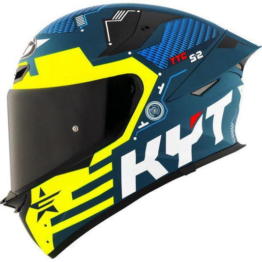 KYT Sport Touring - TT-REVO Fuselage Matt Yellow - Full Face Helmet