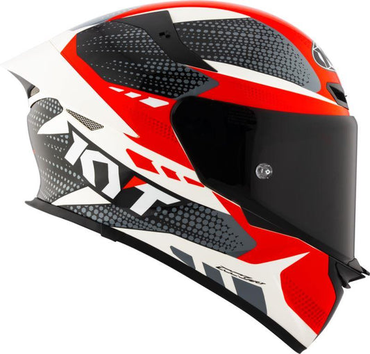 KYT Sport Touring - TT-REVO Gear Gloss Black Red - Full Face Helmet