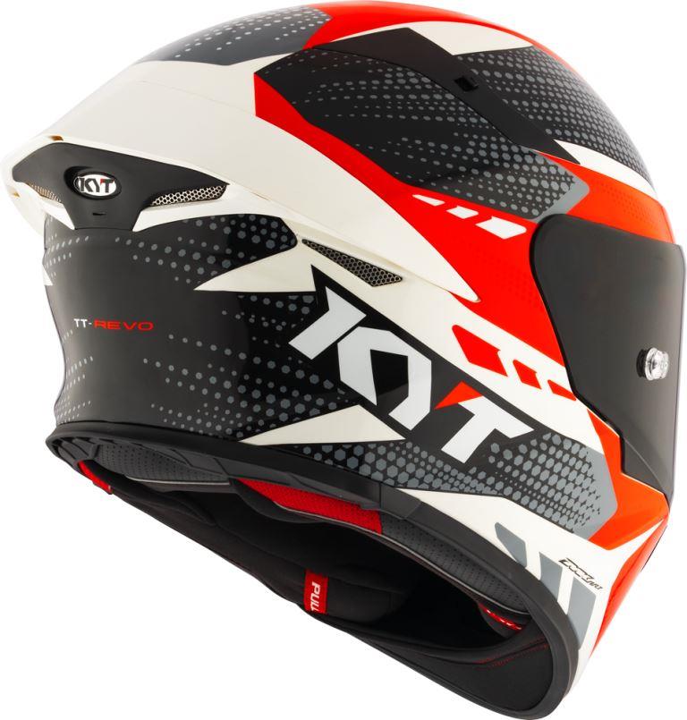 KYT Sport Touring - TT-REVO Gear Black Red - Full Face Helmet