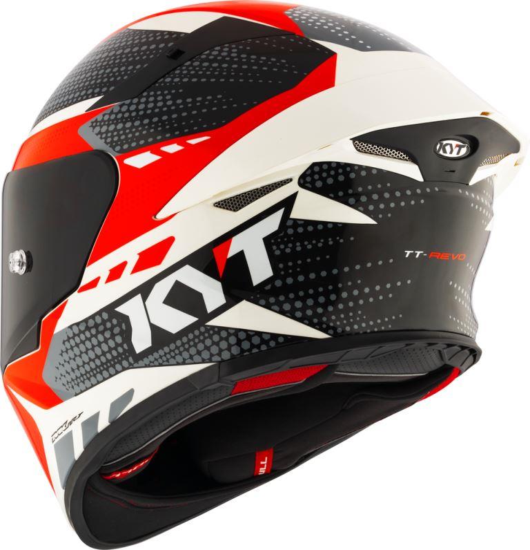 KYT Sport Touring - TT-REVO Gear Black Red - Full Face Helmet