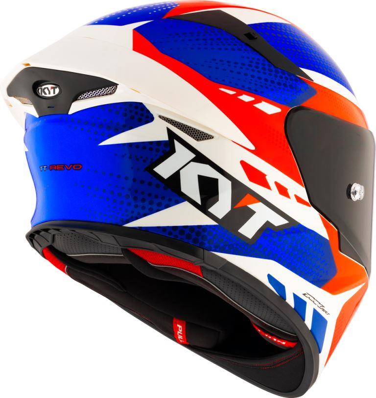 KYT Sport Touring - TT-REVO Gear Blue Red - Full Face Helmet
