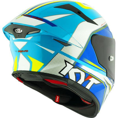 KYT Sport Touring - TT-REVO Grand Prix Whitelight Blue - Full Face Helmet