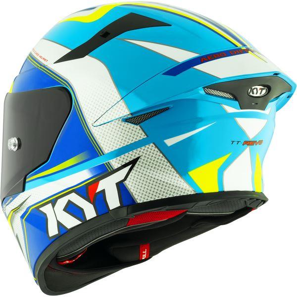 KYT Sport Touring - TT-REVO Grand Prix Whitelight Blue - Full Face Helmet