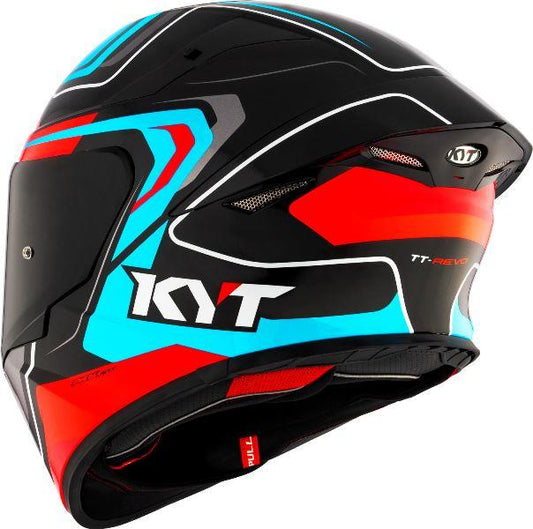 KYT Sport Touring - TT-REVO Overtech Black Fuxia Gloss - Full Face Helmet
