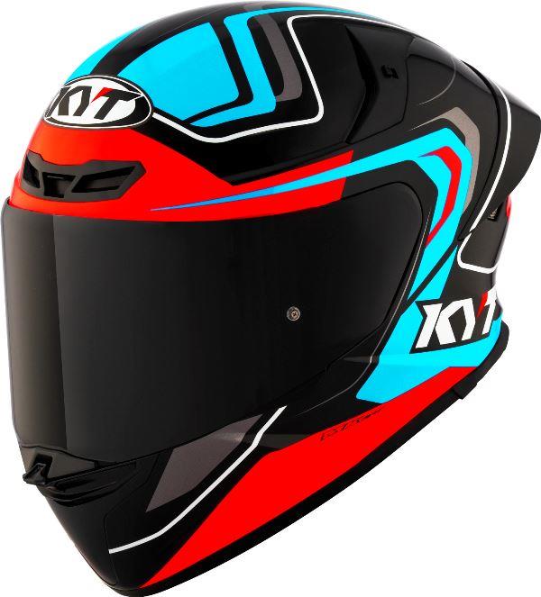 KYT Sport Touring - TT-REVO Overtech Black Fuxia Gloss - Full Face Helmet