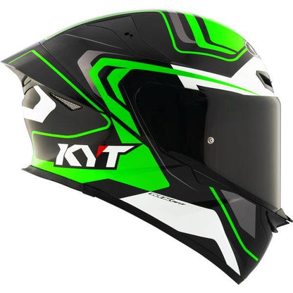 KYT Sport Touring - TT-REVO Overtech Black Green - Full Face Helmet
