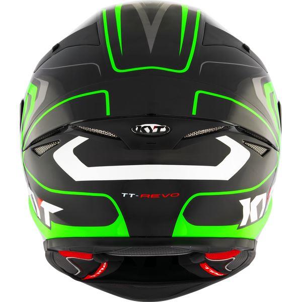 KYT Sport Touring - TT-REVO Overtech Black Green - Full Face Helmet
