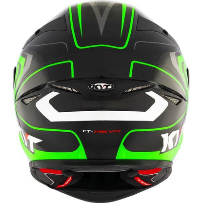 KYT Sport Touring - TT-REVO Overtech Black Green - Full Face Helmet