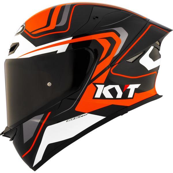 KYT Sport Touring - TT-REVO Overtech Black Orange - Full Face Helmet