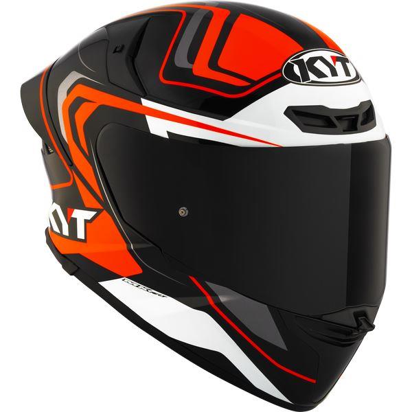 KYT Sport Touring - TT-REVO Overtech Black Orange - Full Face Helmet
