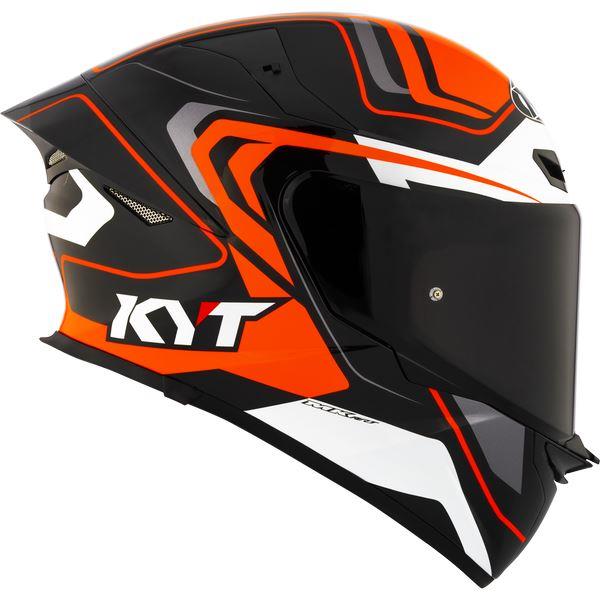 KYT Sport Touring - TT-REVO Overtech Black Orange - Full Face Helmet