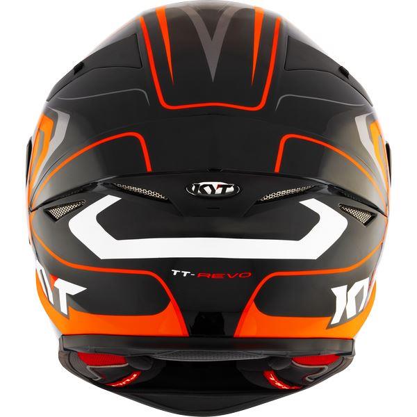 KYT Sport Touring - TT-REVO Overtech Black Orange - Full Face Helmet