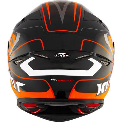 KYT Sport Touring - TT-REVO Overtech Black Orange - Full Face Helmet