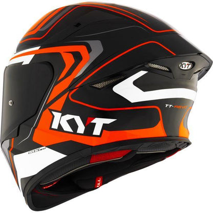 KYT Sport Touring - TT-REVO Overtech Black Orange - Full Face Helmet