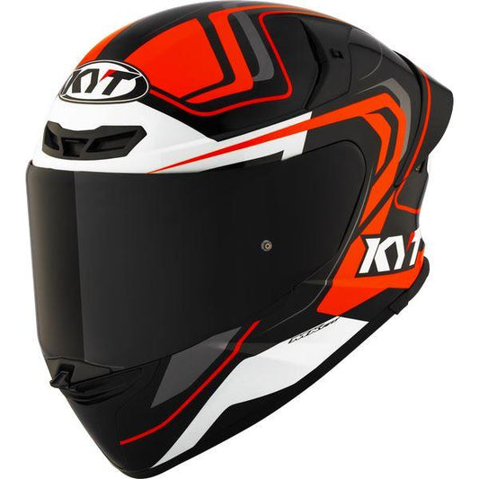 KYT Sport Touring - TT-REVO Overtech Black Orange - Full Face Helmet