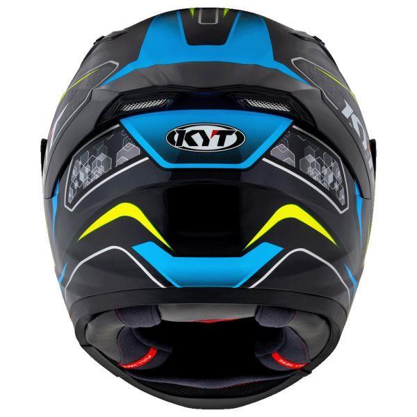 KYT Striker 2V #01 Gloss Black Blue Helmet