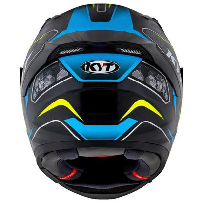 KYT Striker 2V #01 Gloss Black Blue Helmet
