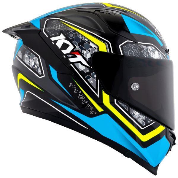 KYT Striker 2V #01 Gloss Black Blue Helmet