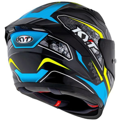 KYT Striker 2V #01 Gloss Black Blue Helmet