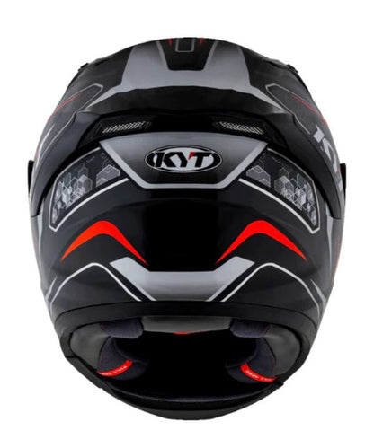 KYT Striker 2V #01 Gloss Black Red Helmet