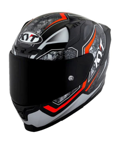 KYT Striker 2V #01 Gloss Black Red Helmet