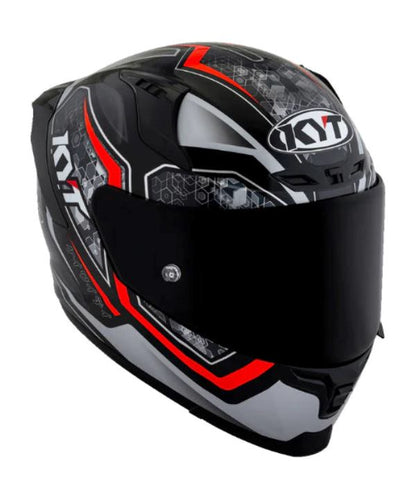 KYT Striker 2V #01 Gloss Black Red Helmet