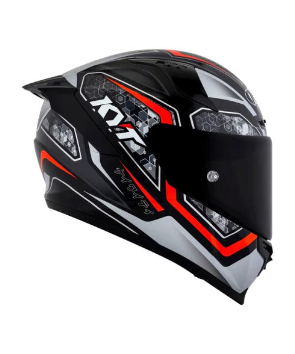 KYT Striker 2V #01 Gloss Black Red Helmet