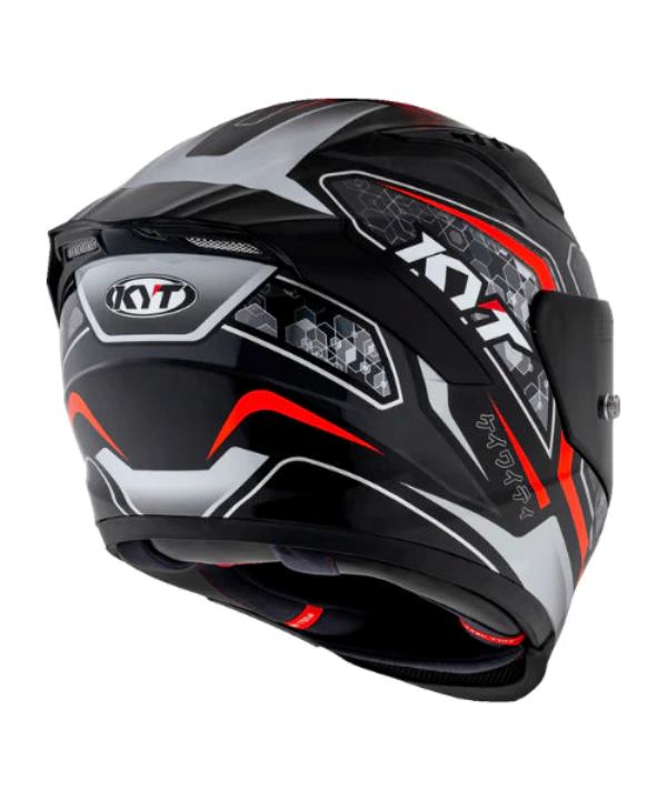 KYT Striker 2V #01 Gloss Black Red Helmet
