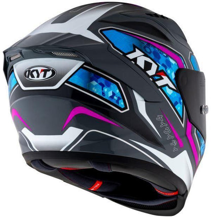 KYT Striker 2V #01 Gloss Grey Blue Helmet