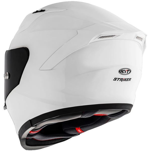 KYT Striker 2V Plain Gloss White Helmet