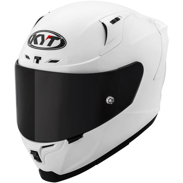 KYT Striker 2V Plain Gloss White Helmet