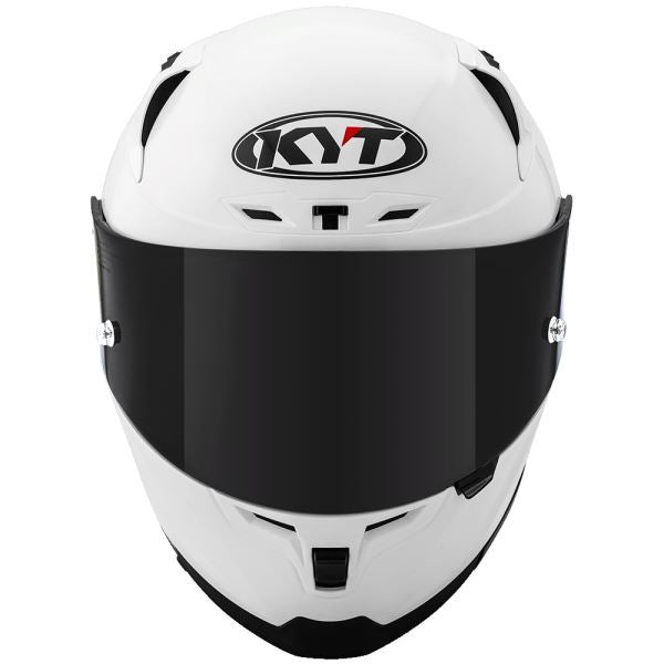 KYT Striker 2V Plain Gloss White Helmet