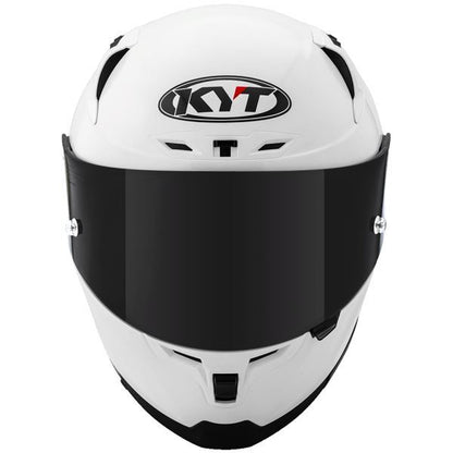 KYT Striker 2V Plain Gloss White Helmet