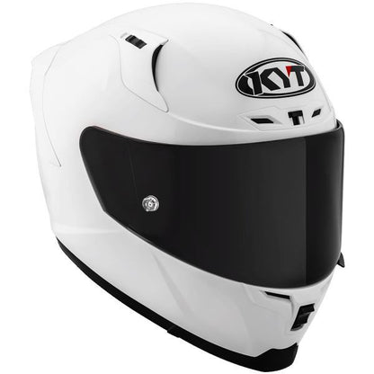KYT Striker 2V Plain Gloss White Helmet