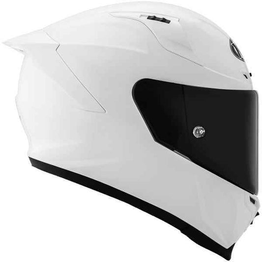 KYT Striker Plain Gloss White Helmet