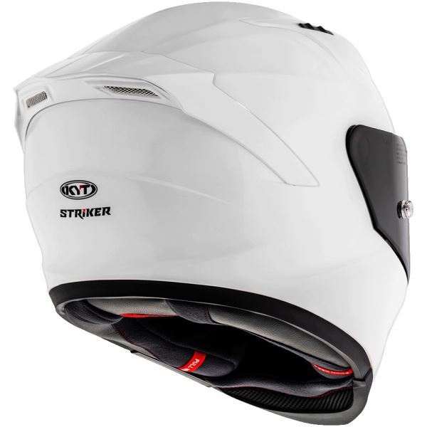 KYT Striker 2V Plain Gloss White Helmet