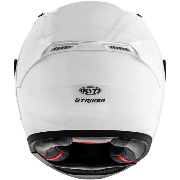 KYT Striker 2V Plain Gloss White Helmet